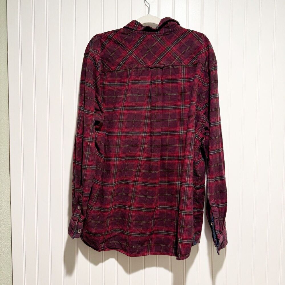 Carbon 2 Cobalt Plaid Flannel Button Up Mens XL - Picture 4 of 4